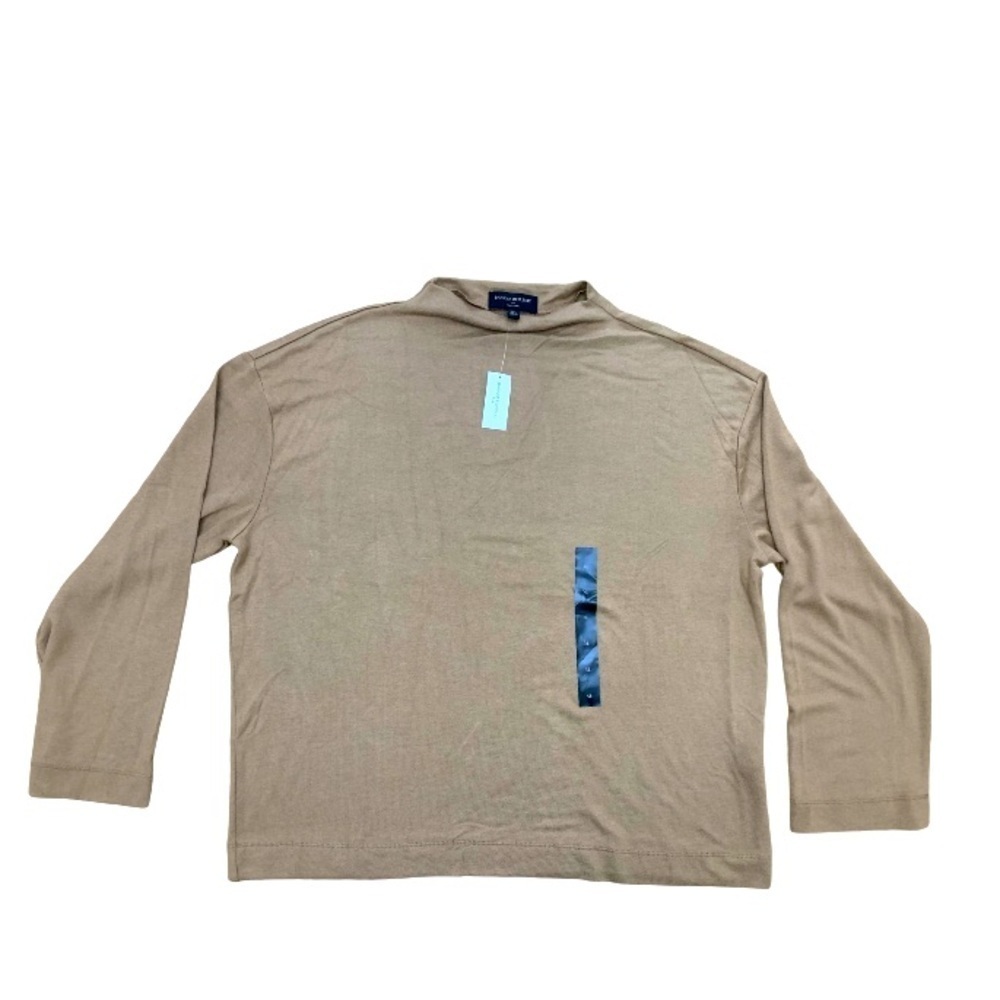 Banana Republic‎ Factory Soft Luxe Long Sleeve Mock Neck Top in Deep Tan Size XL